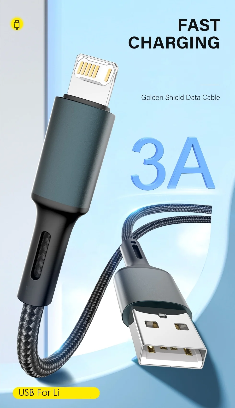 Premium Nylon Braided USB Fast Charging Cord