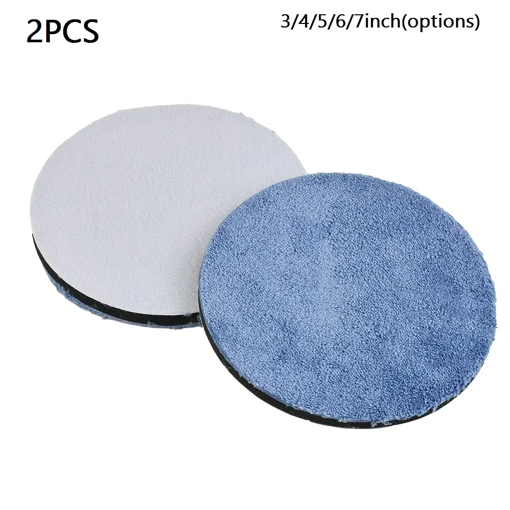 Car Polishing Pad Car Polish Pad for Car Polisher 2X 3/4/5/6/7inch Microfiber Polishing Pads ing Pad Set Car Polishing Pad Tool Accessories