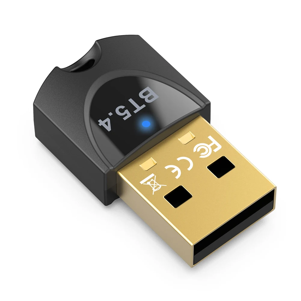 USB 블루투스 호환 5.4 어댑터, 오디오 동글 드라이버 프리 무선 USB 어댑터, PC 노트북용 무선 BT 5.4 동글 어댑터