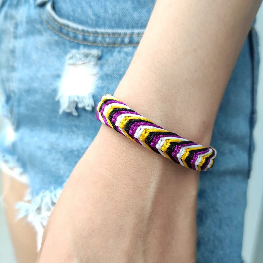 Bisexual Pansexuality LGBT Proud Love Tibetan Wrist Wrap