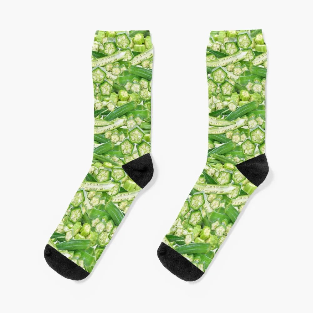 Okra! Socks new in's happy fashionable christmas gift Socks Male Women's