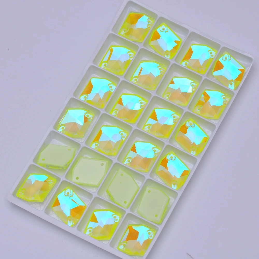 PUBRILEX Neon Cosmic Flatback Strasssteine zum Aufnähen von Glasperlen, DIY, Nähen, Basteln, Kristall, für Handarbeiten, Kleidung, Dekoration – Detail 18