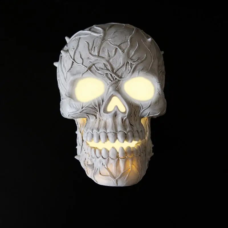 Halloween Skull Pathway Lights Solar Skeleton Lights Pathway Lights Skull Lamp Skeleton Pathway Lights Waterproof Ghost Lights 5