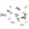 24Sets GunMetal/Rhodium Concealed Mental Hooks and Eyes Closure Sewing Closure for Bra Trousers Skirt Garment Sewing Accessories 4