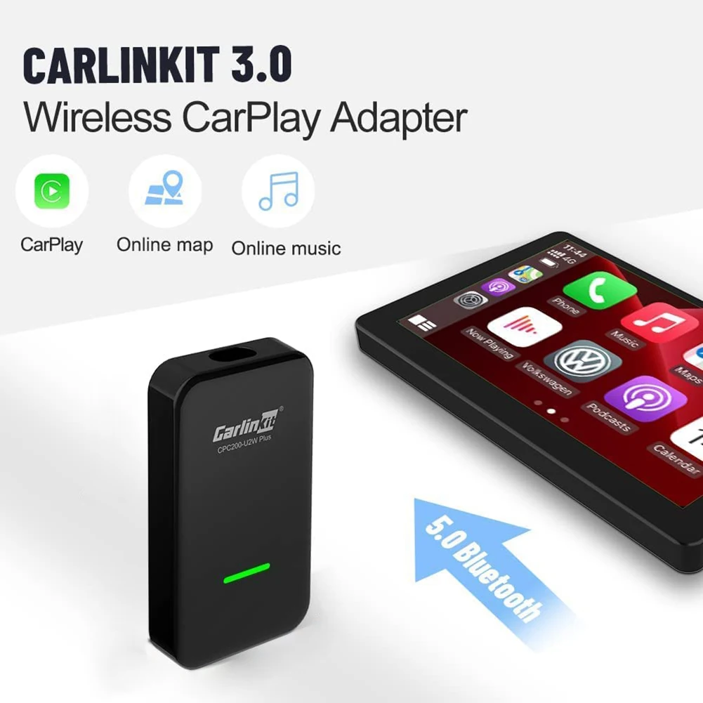 CarlinkitApple carplayワイヤレスドングルvw Avvo yota 16 プラグ付き 4.0 Appleワイヤレスゲーム