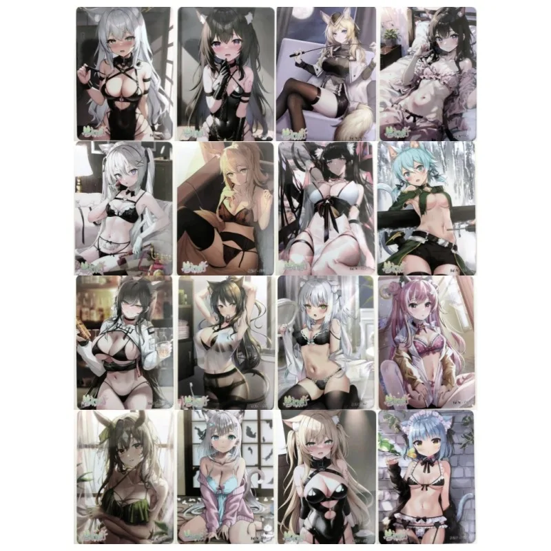 

ACG Sexy Pajamas Cat Ear Girl Jk Series Animation Characters Regular Card Anime Classics Game Collection Cards Toy Gift