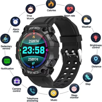 Y56 Smart Watch Men Women Full Round Color Screen Blood Pressure Heart Rate Monitor Fitness Outdoor Smart watch for Ios Android 1