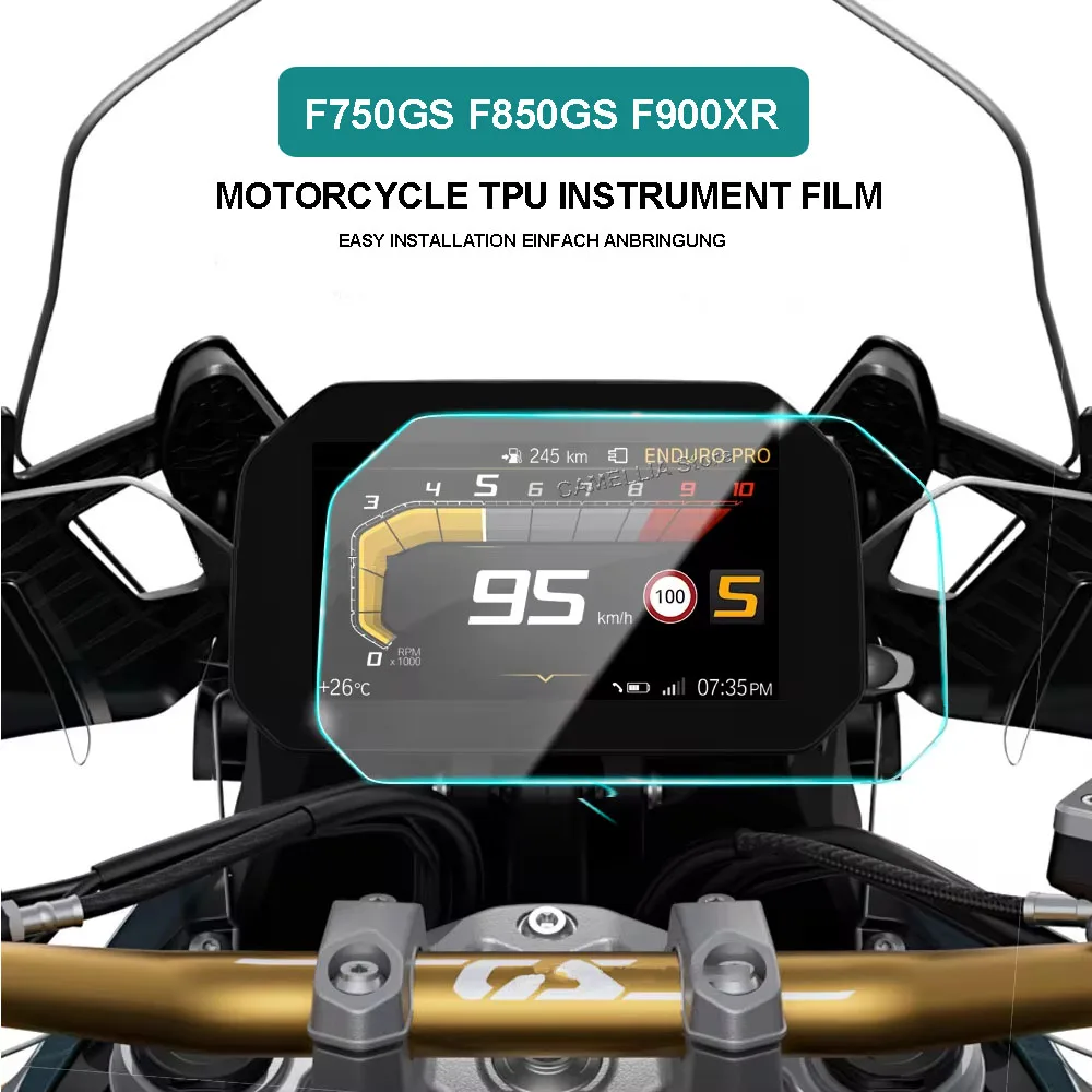 Motorcycle Dashboard Protective Film Protection Screen Protector TPU For BMW F750GS F850GS F900XR Motorcycle Accessories