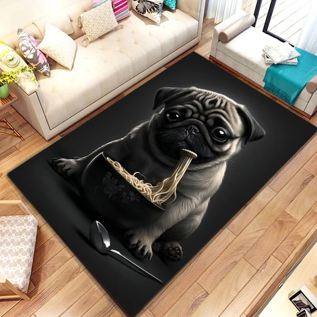 Lovely Pug Dog Water Absorption Anti-Slip Door Mat Cartoon Cute Animal  Carpets Bedroom Rugs Decorative Stair Mats Home Decor - AliExpress