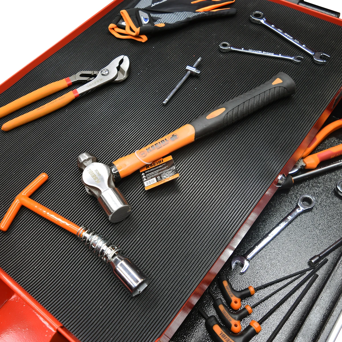 KSEIBI Big Tools BOX 5 Compartents With wheels  Tool Storage Box 6