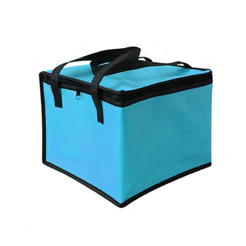 

10inch Insulated Thermal Cooler Bag Lunch Time Sandwich Drink Cool Storage Big Square Chilled Zip Tin Foil Food Bags