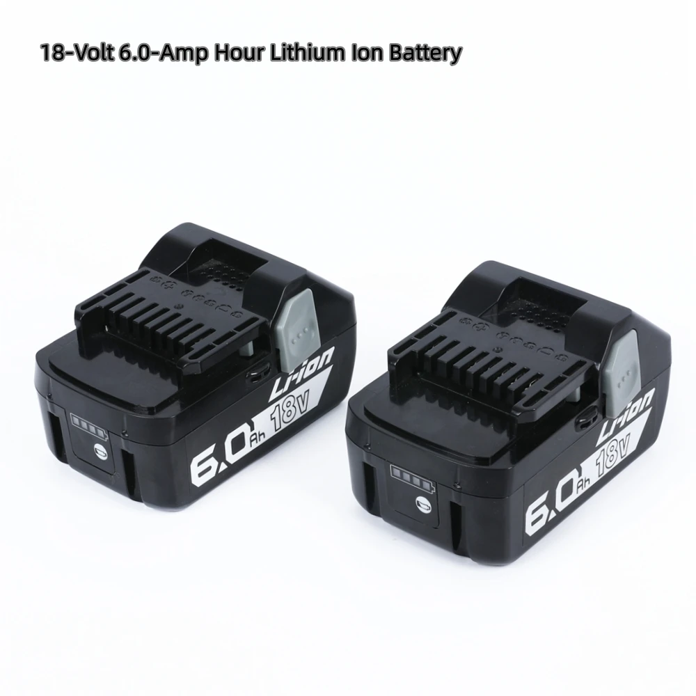 Lojoan 2Pack 18V 6.0Ah Li-Ion Batteria Per Hikoki, Hitachi, Metabo Hpt 18V Cordless Strumento Di Potere Trapani Per Bsl1830 Bsl1850 Bsl1860