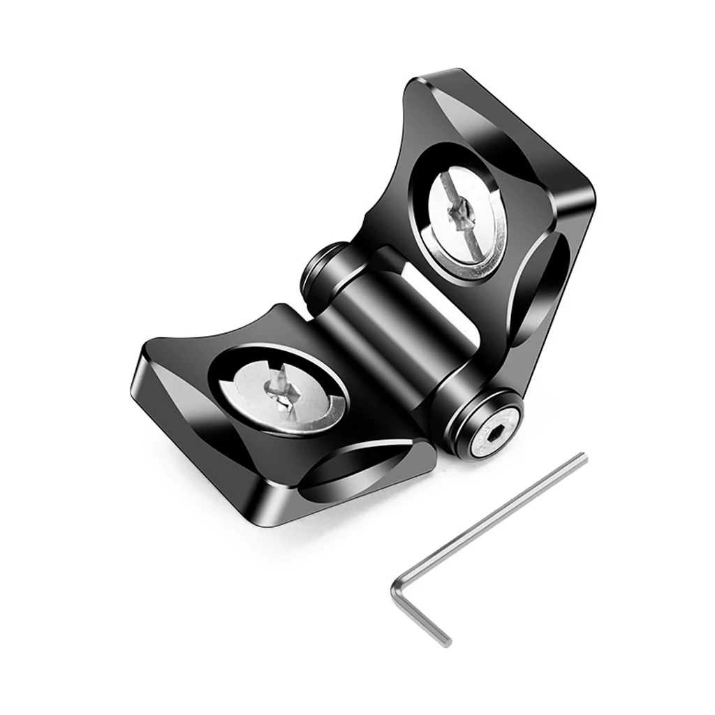 1/4" Screw ARRI Extension 180&deg; Rotatable Mount Adapter for Tripod Monitor Video Image Transmission DSLR Camera Cage Bracket