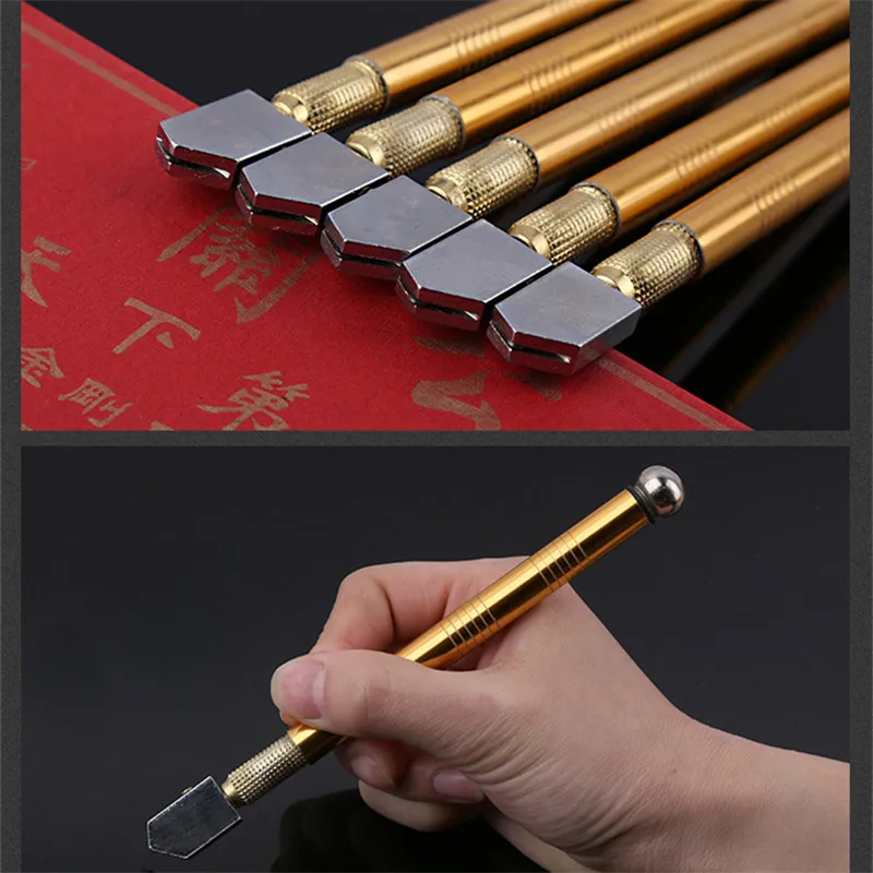 1PCS Glass Cutter Portable Diamond Glass Knife Metal Pen Holder DIY Tile Mirror Craft Cutting Tools