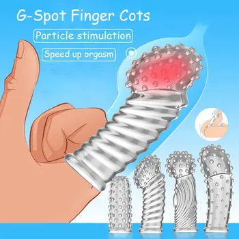 Finger Sleeve No Vibrators For Women G Spot Orgasm Massage Clitoris Stimulator Masturbators Anal Sexy Toysfor Woman Men 18+ 2
