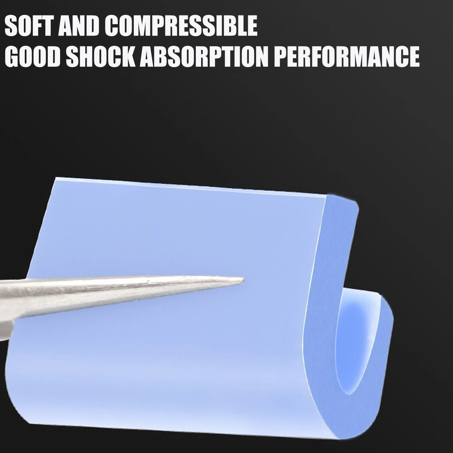 100-Pack Soft Silicone Thermal Conductive Pads for High-Temperature Resistance
