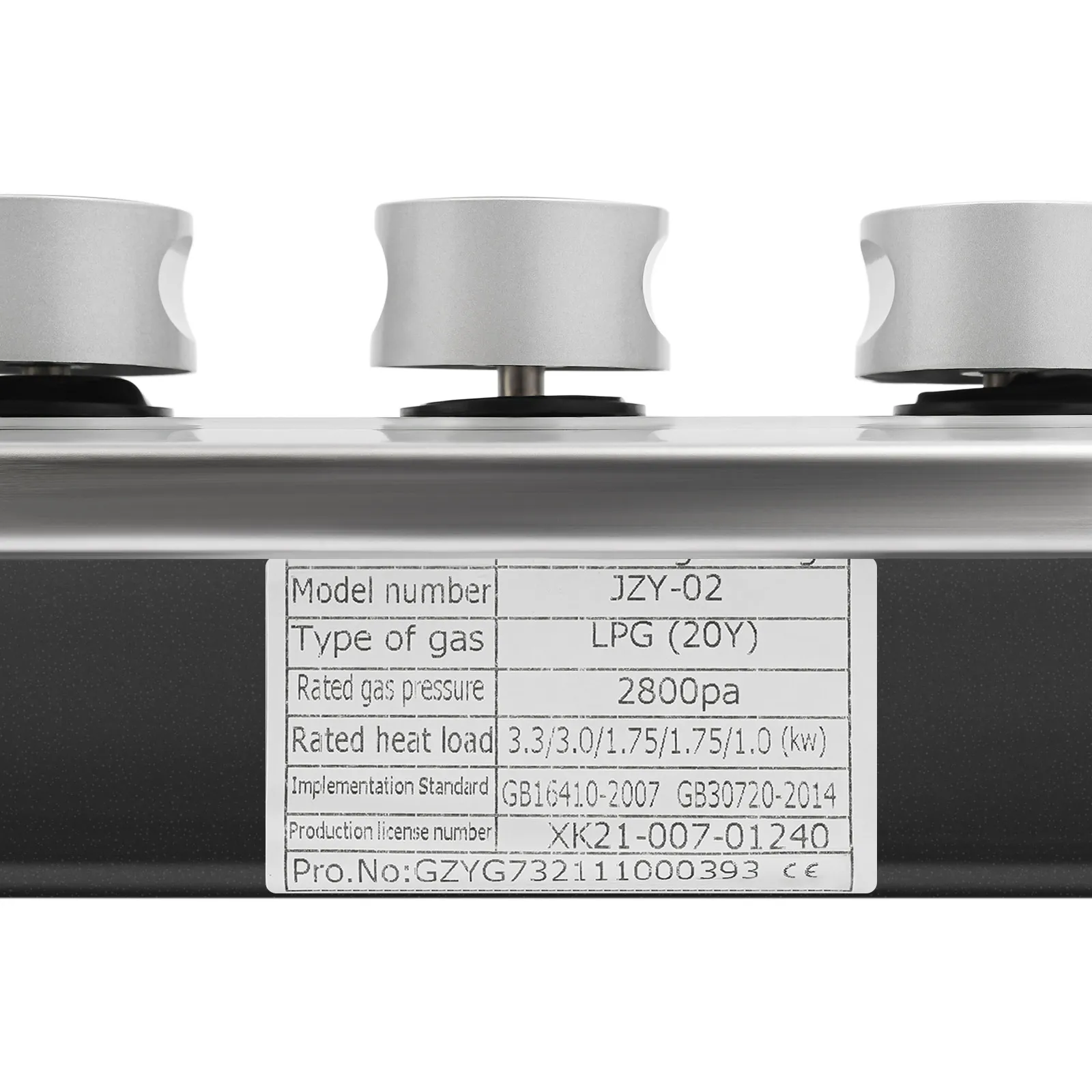 5-Burner Gas Stove Electronic Pulse Ignition Convertible Natural Gas to LPG Stainless Steel Cooktop for Home Restaurant
