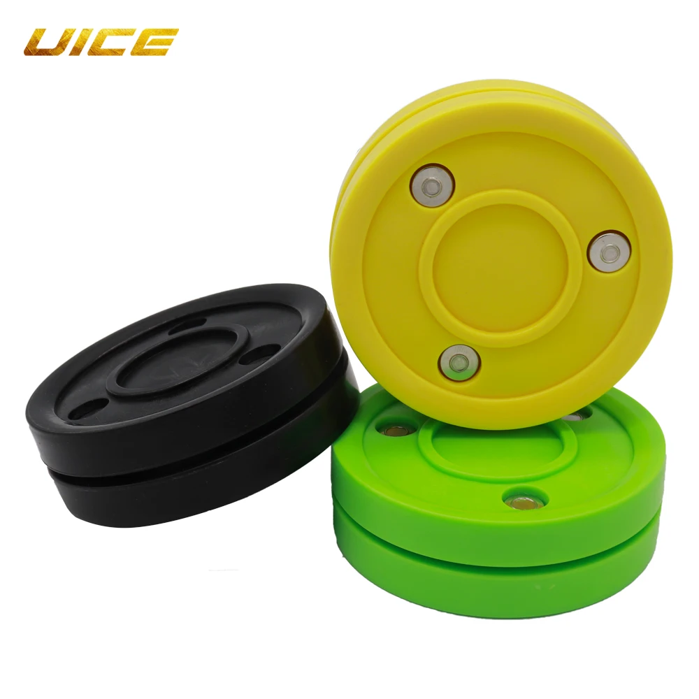 2/4/6pcs Ice Hockey Puck Biscuit Roller Hockey Training Puck High Quality Plastic for Street Recreational Ice Hockey Practice