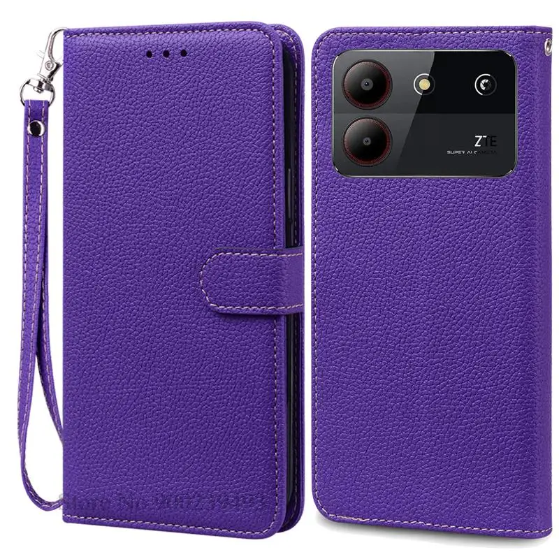 Elegant Leather Wallet Flip Case - Premium Phone Cover with Bumper Protection