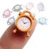 1pc 1:12 Scale Metal Alarm Clock Mini Home Decoration Dollhouse Miniature Toy Doll Kitchen Living Room Accessories 10 Colors 3
