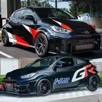Car Vinyl Decal Sticker Fashion Sports racing Decoration Custom Accessorie FOR Toyota YARIS GR