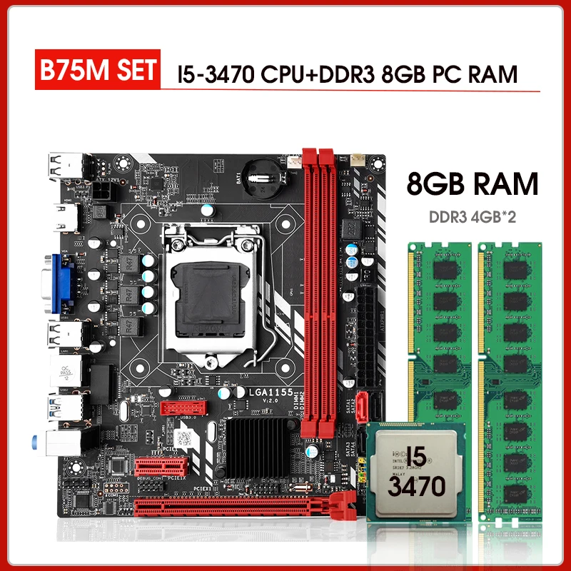 I5 3470 I5 Processor With Motherboard Price H61 Motherboard Kit - Main Image