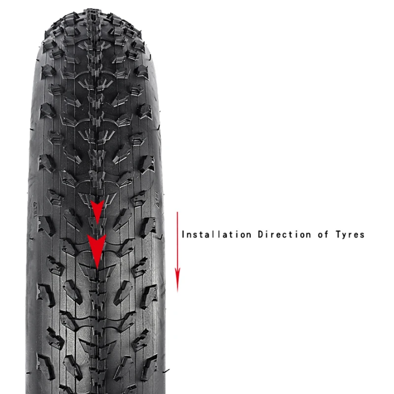 KENDA-Snow Beach Bike Tire, Extra Wide Inner and Outer Tire, 20 ", 20x4.0, 60TPI, 5-30PSI, K1188