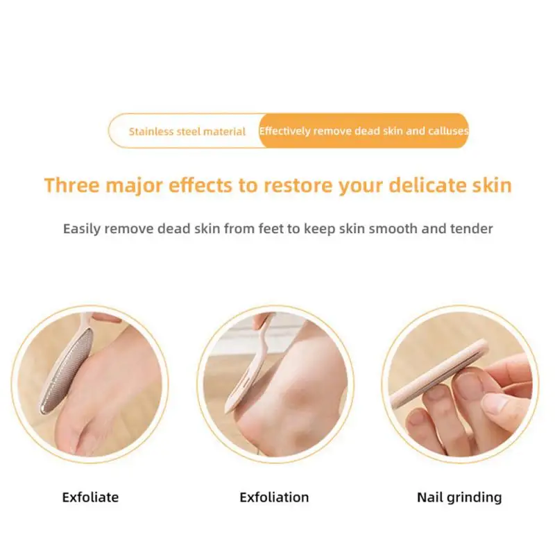 Foot File Stainless Steel Foot Rasp With Plastic Handle Callus Dead Skin Remover Pedicure Tool Foot Care Tool Dropshipping