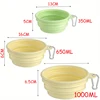 Silicone Dog Food Water Bowl Collapsible 2 In 1 Pet Dispenser Outdoor Travel Dog Cat With Carabiner Bottle Food Water Container 6