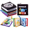 4 Pages Baby Books Enlightenment Early Learning Black and White Cloth Book for Toddlers Montessori Educational Toys 0-3 Years 1