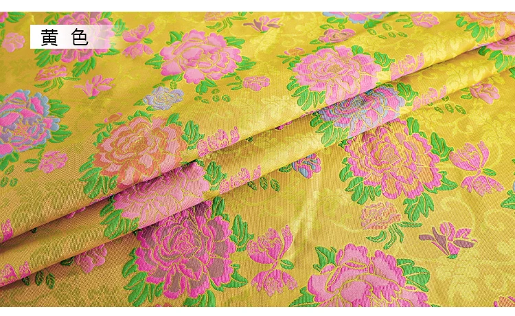 100X145CM Neue trendige Brokat-Gold-Jacquard-Brokat-Kleidungsstoffe zum Nähen von Oberteilen und Cheongsam-Damenbekleidungsstoffen – Detail 10