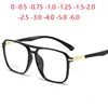 Double Beam Big Frame Square Nearsighted Glasses Women Men TR90 Short-sight  Eyeglasses Prescription 0 -0.5 -0.75 -1.0 To -6.0 1