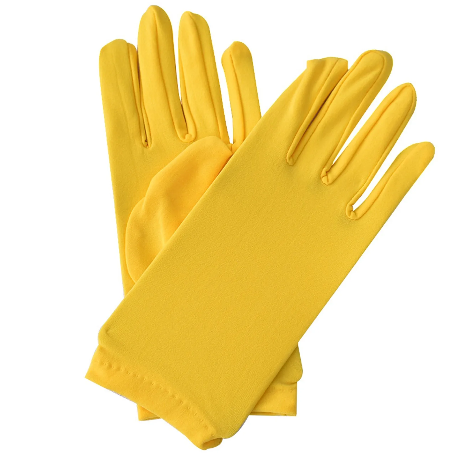 Modische Spandex-Elastische Kurze Opernhandschuhe Einfarbige Party- und Abschlussball-Etikette-Handschuhe Schmuck-Inspektions-Arbeitshandschuhe – Detail 8
