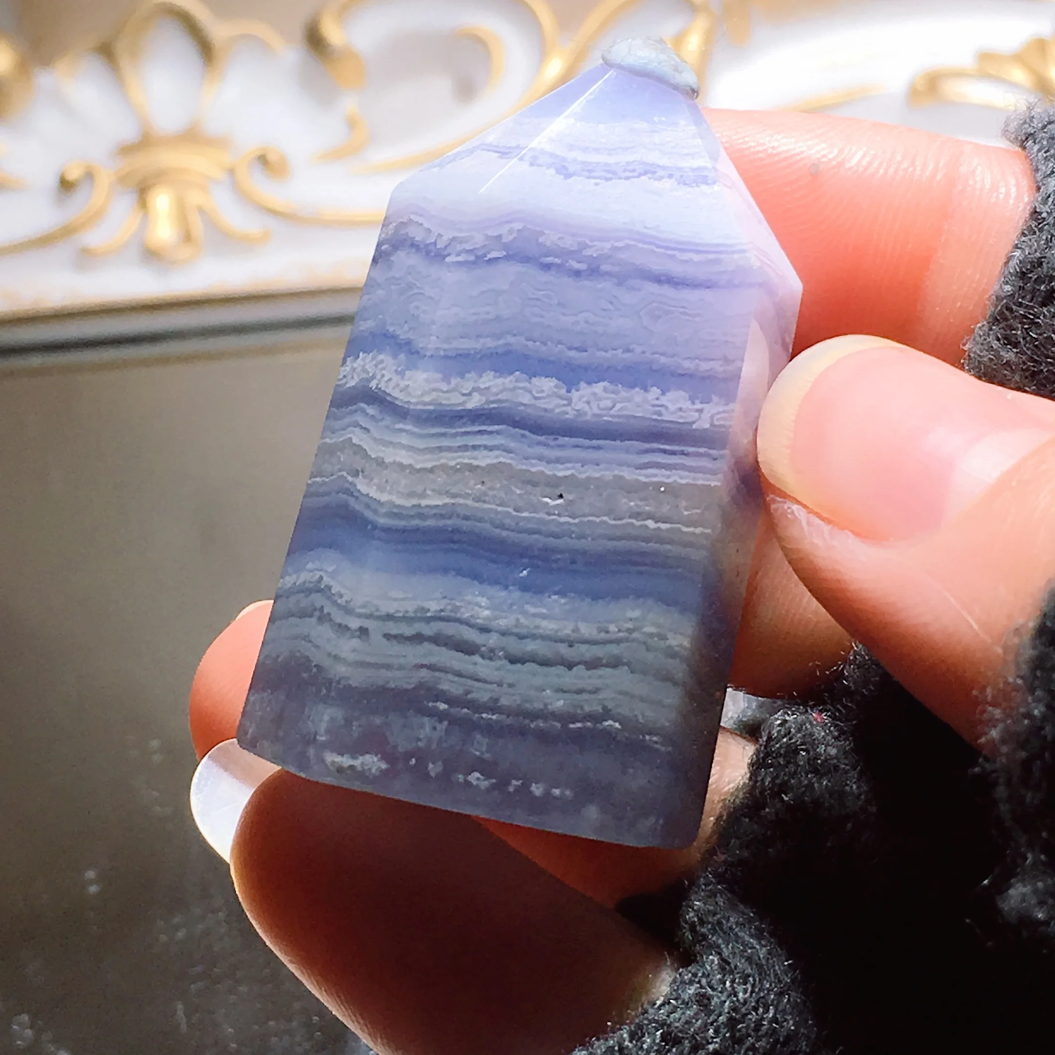 Blue Lace Agate Tower 2514