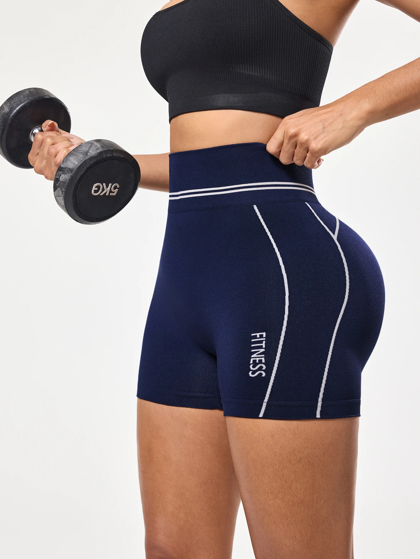 Women High Waist Yoga Shorts Sportswear Woman Gym Shorts Leggings Fitness Running Activewear Tummy Control Workout Clothes 1
