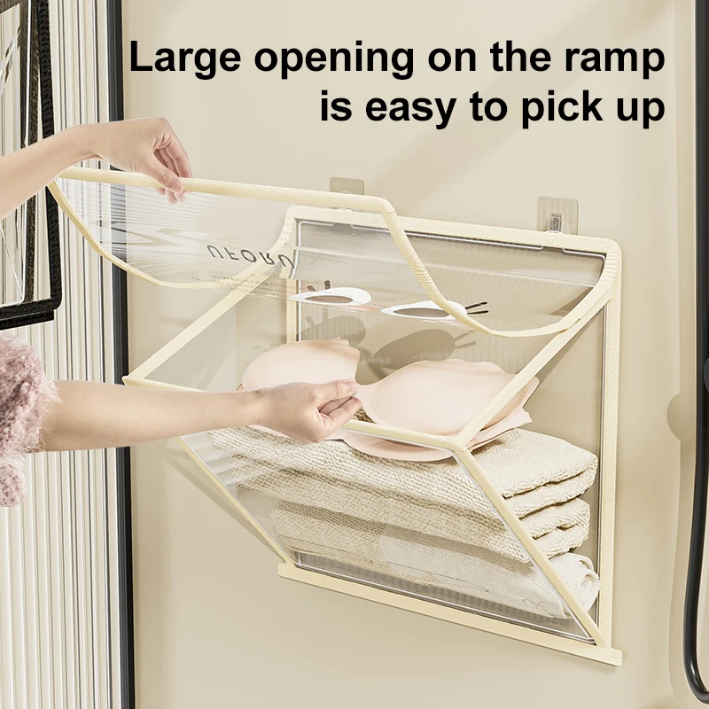 UFORU Bathroom waterproof hanging bag Bathroom bath clothes storage bag storage shelf Dormitory toilet wall hanging artifact 5