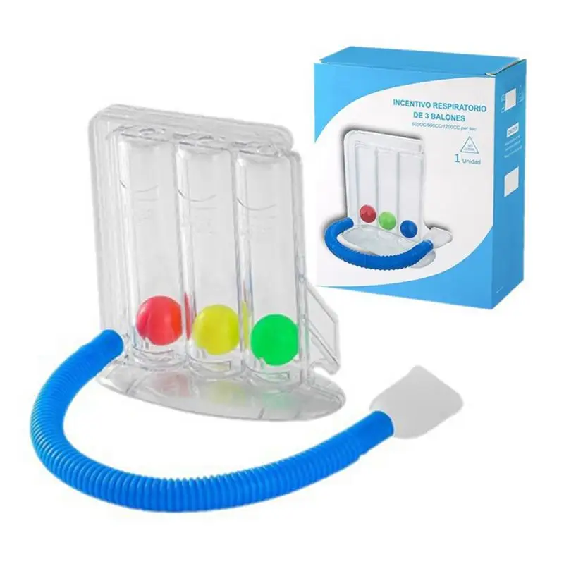 3 Balls Breathing Trainer Lungs Lung Function Exercise Rehabilitation Device Athletes breathing exerciser breathing trainer