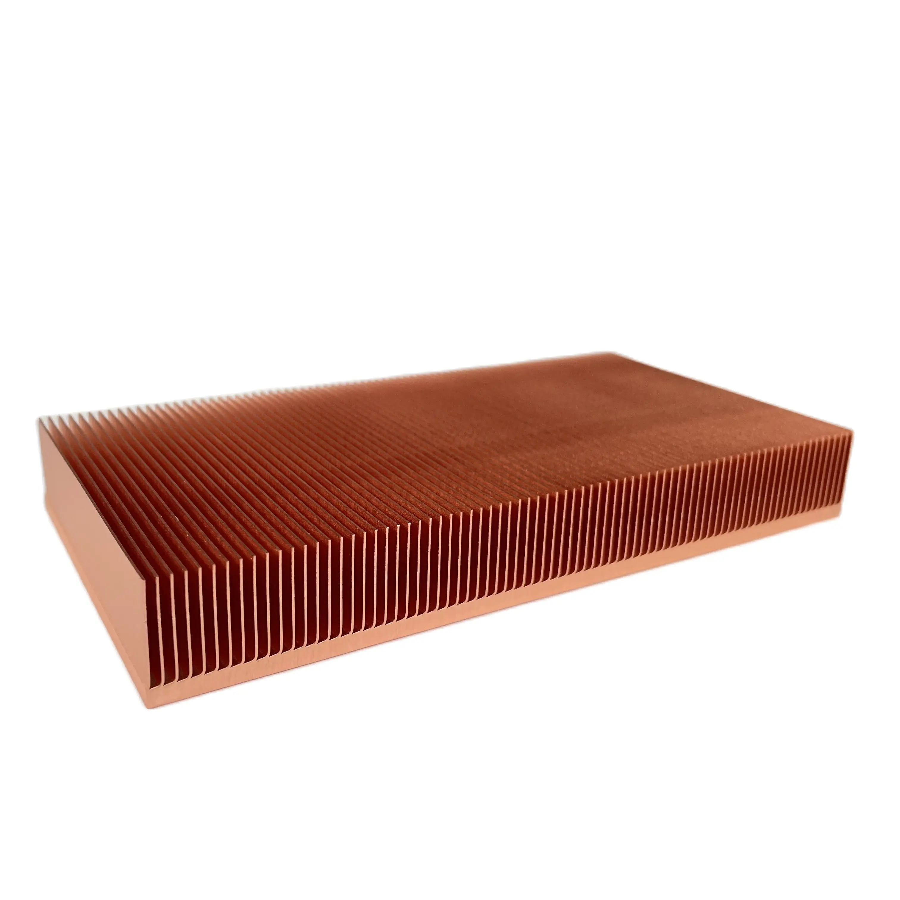 

High-power industrial equipment Pure Copper Radiator 150x80x20mm Skiving Fin Heat Sink For medical equipment projector