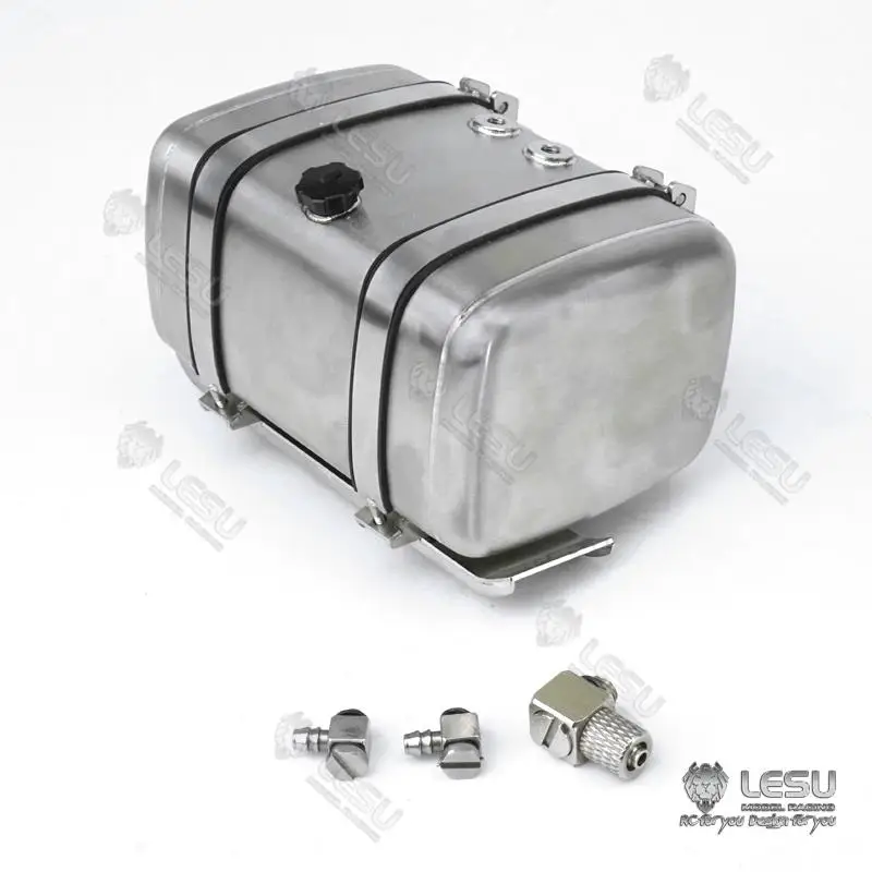 

1/14LESU Truck toy 3348 stainless steel flat type simulation hydraulic tank G-6239 Tamiya tractor general modification