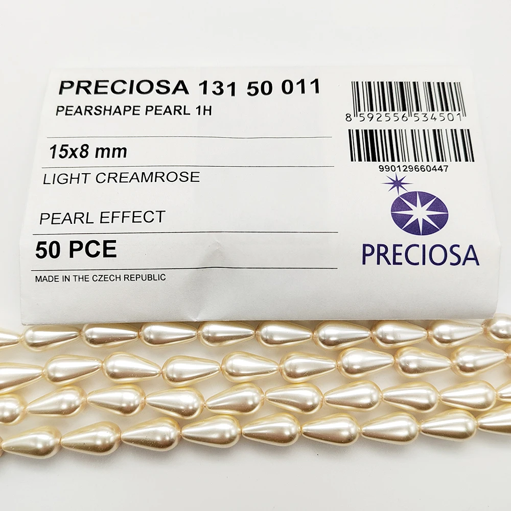 100 % echtes Preciosa 13150011 Birnenförmige Perle, 1H Tropfenperlen mit vollständig gebohrtem Loch für DIY-Schmuck – Detail 15