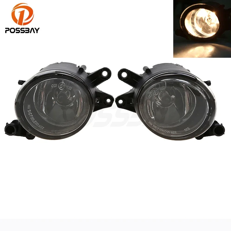 

POSSBAY Car Styling Fog Lights Lamps 8E0941700B 8E0941699B for A4 Avant B6 2001.04-2004.12 Front Lower Bumper Foglamps