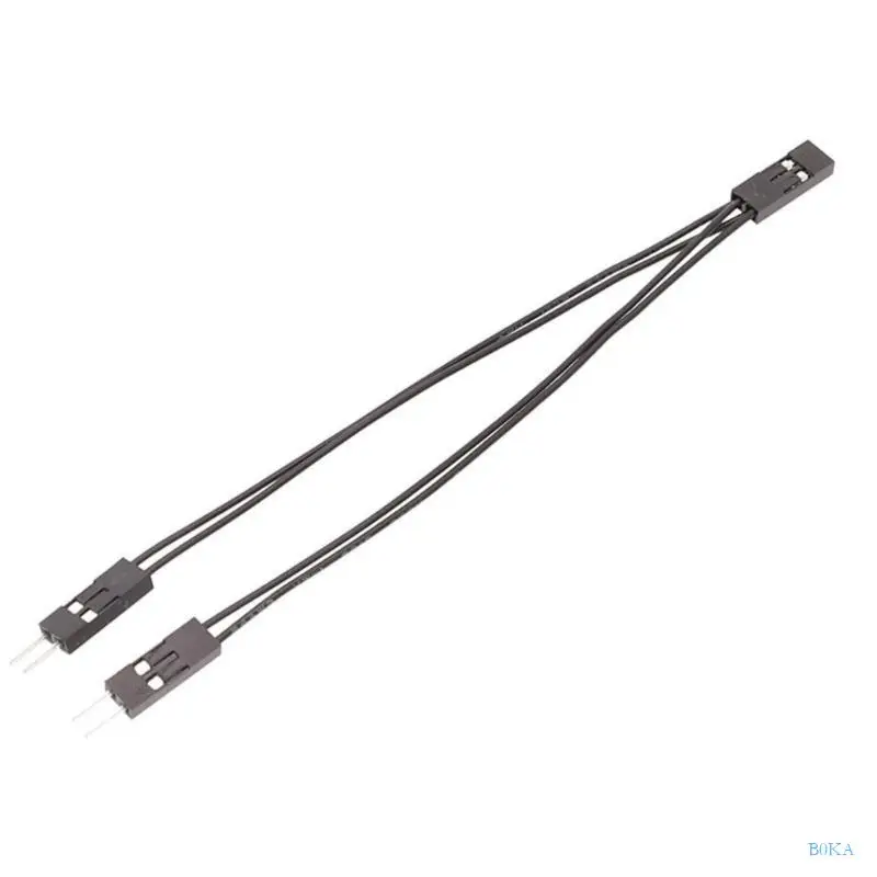 B0KA 10cm Duponts 커넥터 와이어 2.54mm 2Pin 암-두 남성 DIY 전자제품용