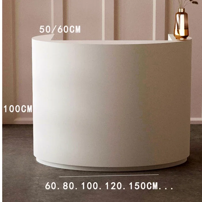 Italian Style Originality Reception Desks Simplicity Clothing Store Reception Desks Beauty Salon Office Furniture Recepce HBRD
