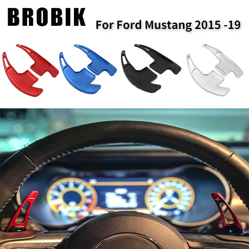 

Алюминиевое автомобильное весло переключения передач на руль для Ford Mustang 2015 2016 2017 2018 2019