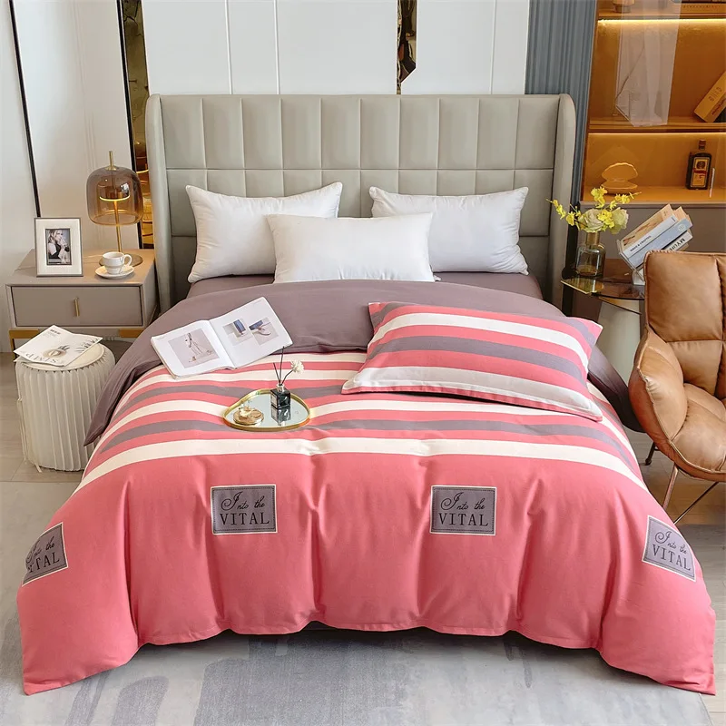 

New whole quilt set cotton single fall and winter quilt cover new thickened ground wool set single piece
