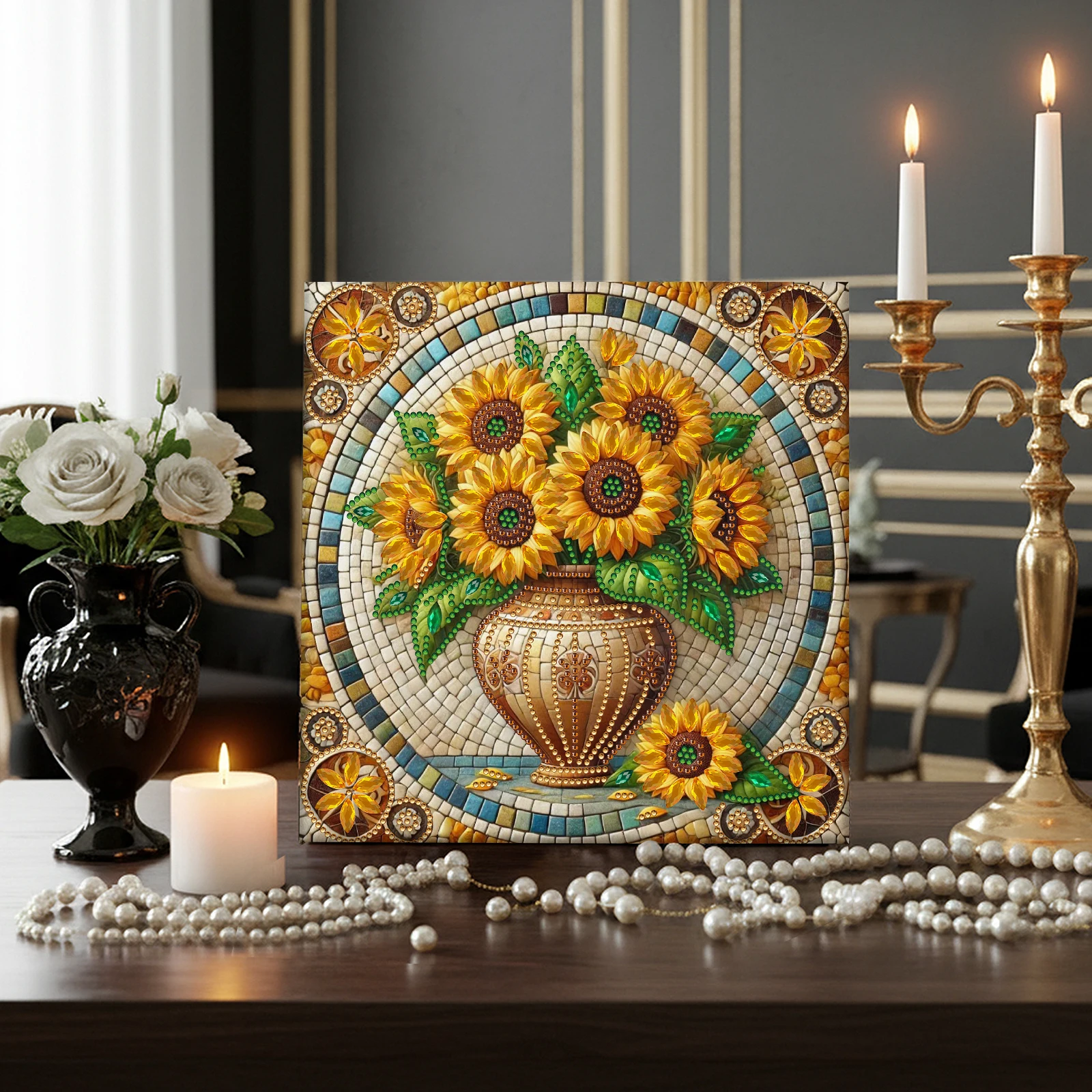 Special Shaped 5D DIY Partial Drill Diamond Painting Kits for Adults DIY Gift Home Decor Crystal Diamond Art With Frame 25x25cm 1