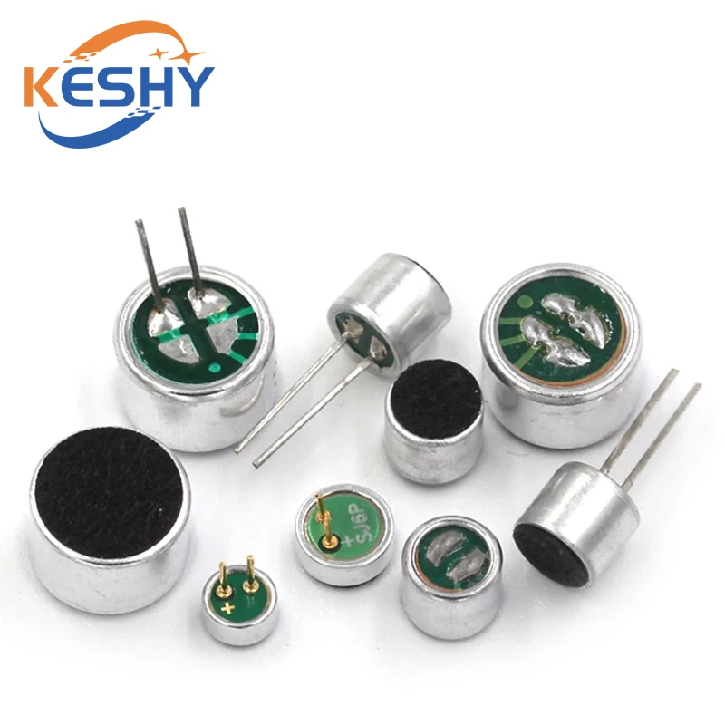 10pcs 6x5/9x7/4.5x2.2/6x2.2mm 2 Pin Mic Capsule Electret Condenser ...