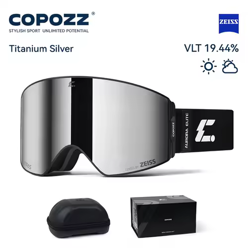 גוגלס COPOZZ PRO עם עדשות Zeiss והחלפה מגנטית (אפשרות לתוספת עדשה צהובה)