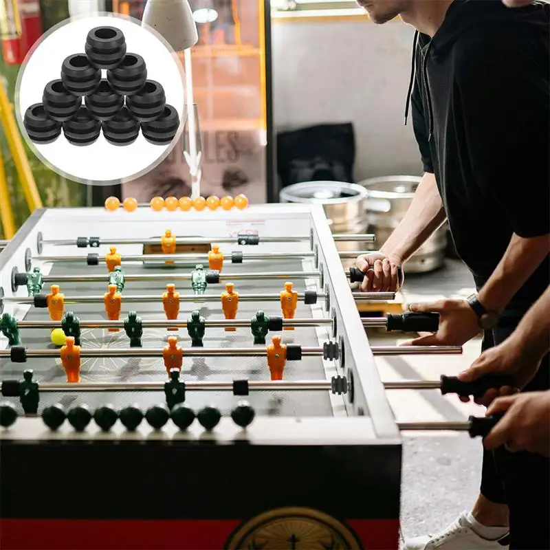 16Pcs Foosball Gasket Table Footballs Machine Washers Small Foosball Washer Pads Rod Bearings Football Bumper Pads Mini