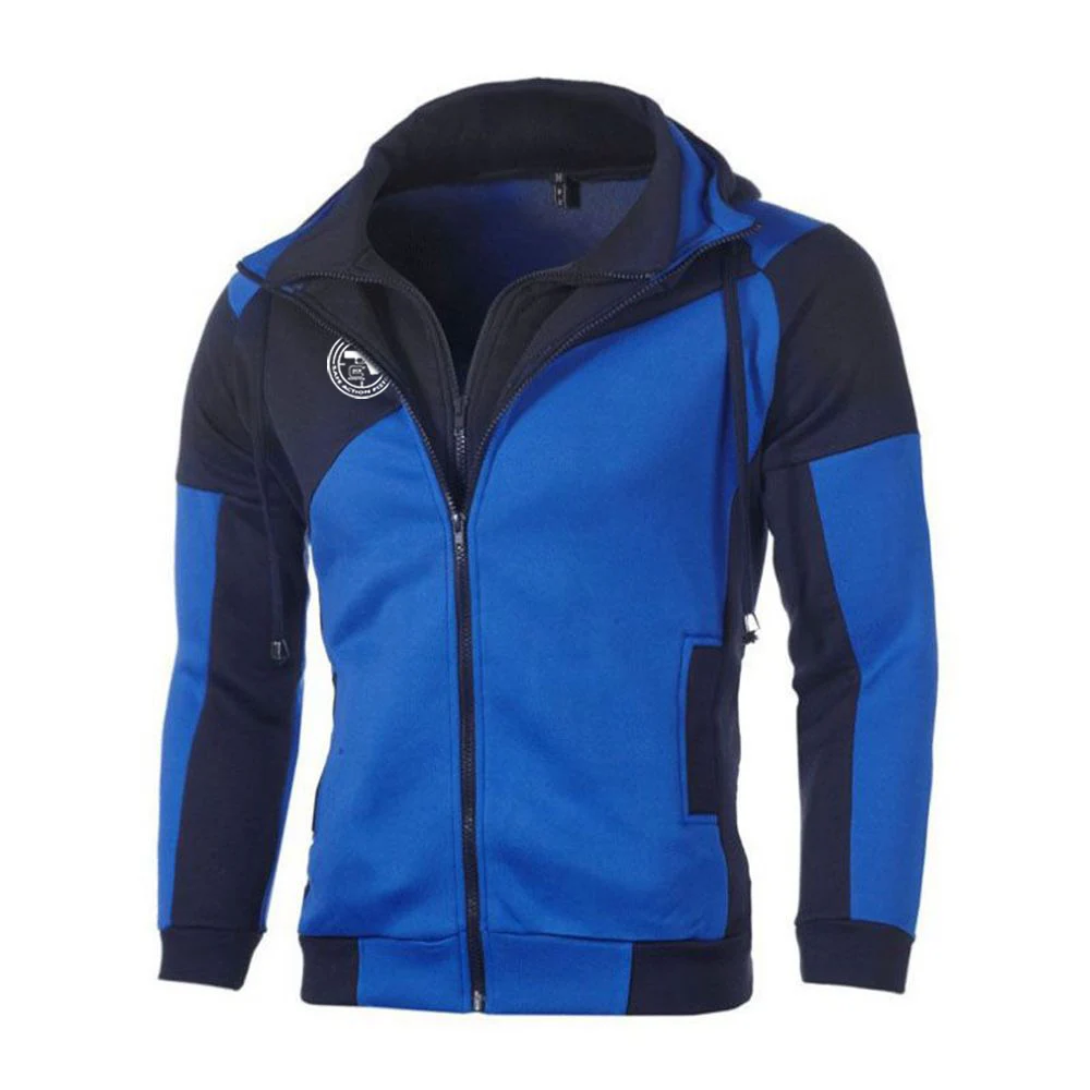 2023 Glock pistol American logo men's comfortable and casual double zipper hooded splicing high quality jacket hooded top.